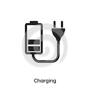 Charging icon . Charging icon  symbol illustration. Modern simple  icon for your design.