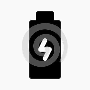 charging icon vector. charger is being connected