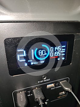 Charging indicator of an Ecoflow