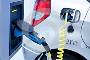 Charging a Plug-in Hybrid Car