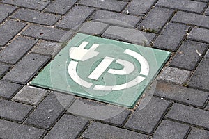 Charging point for electric vehicles