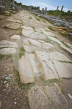 Chariot Rut on Ancient Perga Street photo