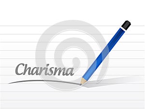 Charisma sign illustration design