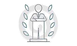 Charisma vector icon illustration. Creative sign from business management icons collection. Filled flat Charisma icon for computer