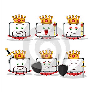 A Charismatic King white board cartoon character wearing a gold crown
