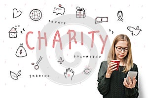 Charity Aid Donation Awareness Concept