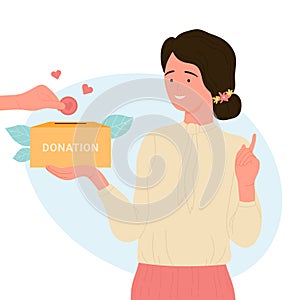 Charity campaign concept