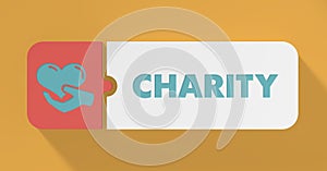 Charity Concept in Flat Design.