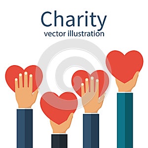Charity concept vector