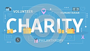 Charity and donation concept. Idea of support