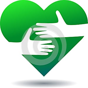 Charity hands logo