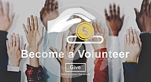 Charity Volunteer Help Aid Donate Concept