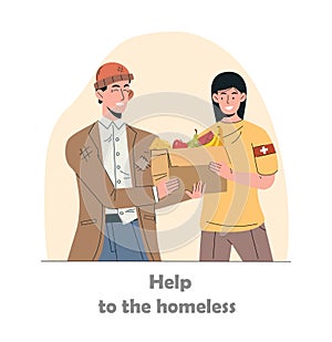 Charity work vector concept