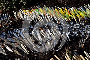 Charlecote Park cutlery sculpture