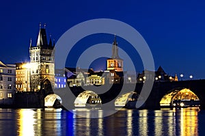 Charles Bridge - Bridge Tower - Night Prag - nocni Praha