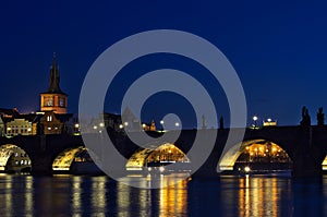 Charles Bridge - Bridge Tower - Night Prag - nocni Praha