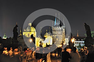 Charles Bridge bridge tower in Old Town