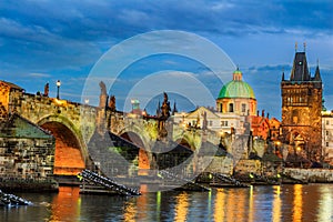 The Charles Bridge (Czech: Karluv Most) is a famous historic bridge in Prague, Czech Republic