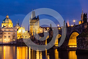 The Charles Bridge (Czech: Karluv Most) is a famous historic bridge in Prague, Czech Republic