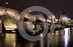 Charles Bridge at night