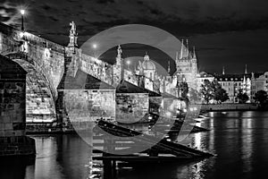 Charles Bridge by night