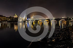 Charles Bridge Night