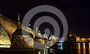 Charles bridge Night Prag - nocni Praha