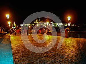 Charles Bridge at night, Prague