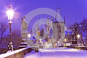 Charles bridge, Old Town bridge tower, Prague (UNESCO), Czech r