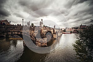 Charles Bridge in Prague.