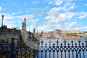 Charles Bridge and the Prague castle