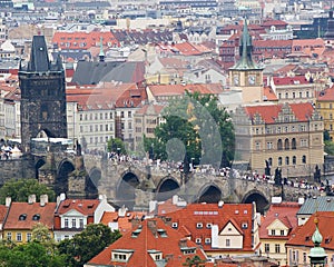 The Charles Bridge in Prague, Czech Republic