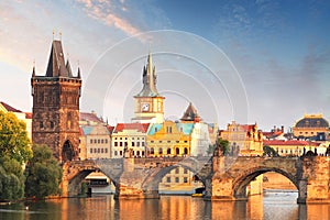 Charles bridge in Prague, Czech republic