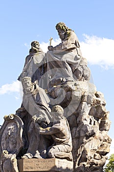 Charles bridge statue photo