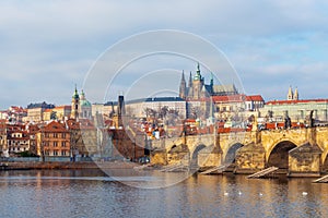 Charles Bridge Sunrise, Prague, Czech Republic