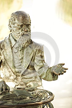 Charles Darwin statue