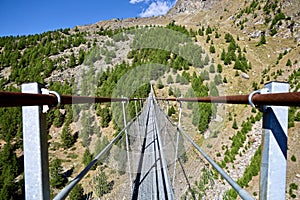 Charles Kuonen Suspension Bridge - Point of View - Randa, Switzerland