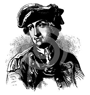 Charles Lee, vintage illustration