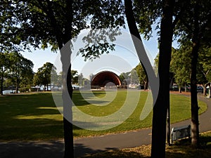 Charles River Esplanade, Hatch Memorial Shell, Boston, Massachusetts, USA