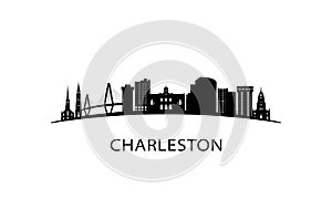 Charleston city South Carolina skyline.