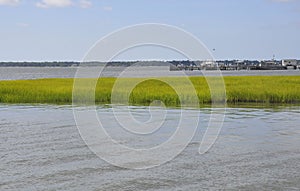 Charleston SC,August 7th:Cooper River Landscape from Charleston in South Carolina