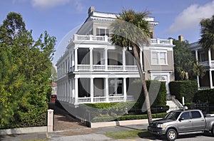 Charleston SC, August 7th:Historic House from Charleston in South Carolina