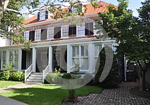 Charleston SC,August 7th:Historic House from Charleston in South Carolina