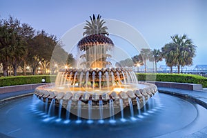 Charleston South Carolina SC Pineapple Fountain