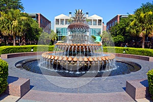 The Pineapple Fountain, a large fountain shaped like a pineapple