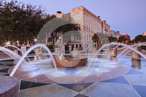 Charleston South Carolina Waterfront Fountain SC L