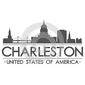 Charleston Sydney Silhouette Design City Vector Art