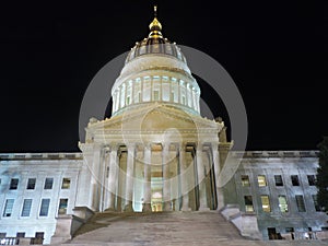 Charleston West Virginia State Capitol Building Night