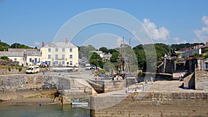 Charlestown harbour near St. Austell in Cornwall