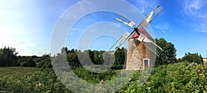 Charlevoix, windmill panoramic